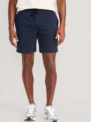 Garment-Washed Fleece Sweat Shorts -- 7-inch inseam - In the Navy