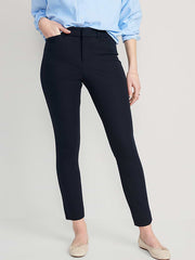 High-Waisted Pixie Skinny Ankle Pants - In the Navy
