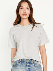 Vintage Crew-Neck T-Shirt - Light Gray Heather