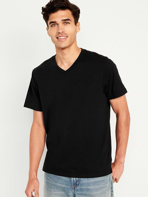 V-Neck T-Shirt - Black Jack