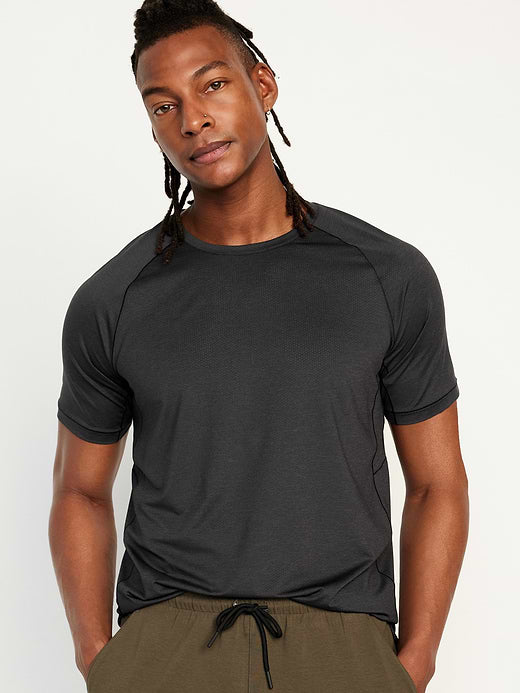 Slim Fit Performance Vent T-Shirt - Black Jack