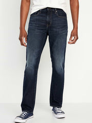 Straight Built-In Flex Jeans - Dark Wash