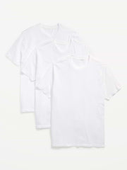 Solid Crew-Neck T-Shirt 3-Pack - White