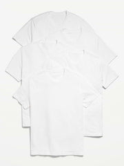 Solid Crew-Neck T-Shirt 5-Pack - White