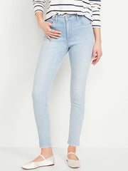 High-Waisted Rockstar Super-Skinny Jeans - Light Dip
