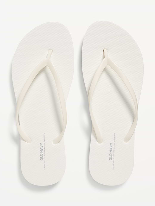Flip-Flop Sandals (Partially Plant-Based) - Bright White