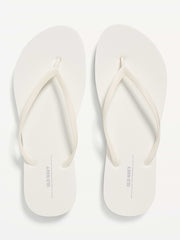 Flip-Flop Sandals (Partially Plant-Based) - Bright White
