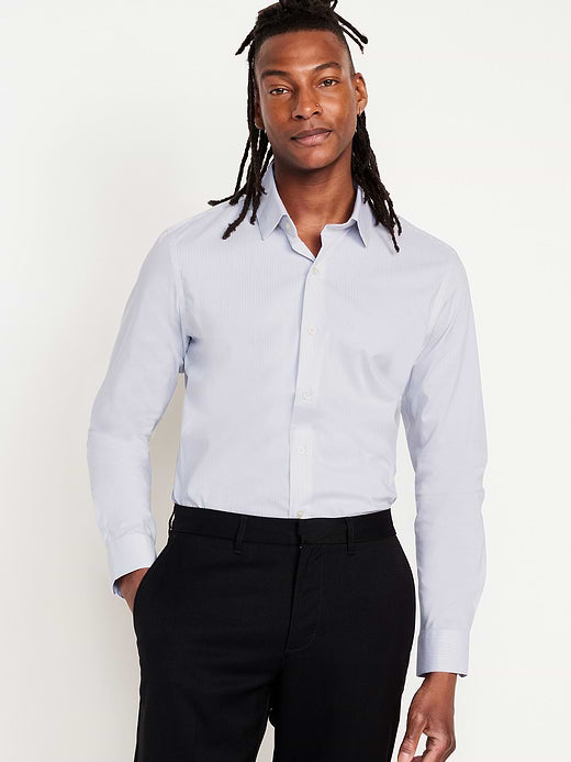 Slim Fit Pro Signature Performance Dress Shirt - Tonal Stripe