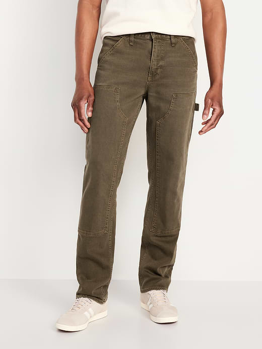 90’s Straight Workwear Carpenter Jeans - Dark Brown