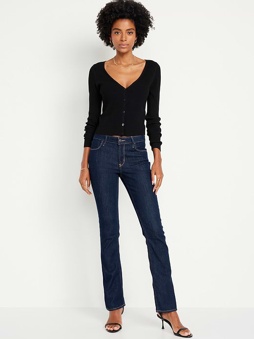 Mid-Rise Wow Boot-Cut Jeans - Dark Wash