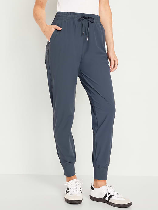 High-Waisted SleekTech Joggers - Dusk Navy