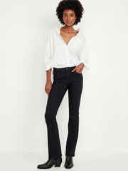 Mid-Rise Wow Boot-Cut Jeans - Black Jack