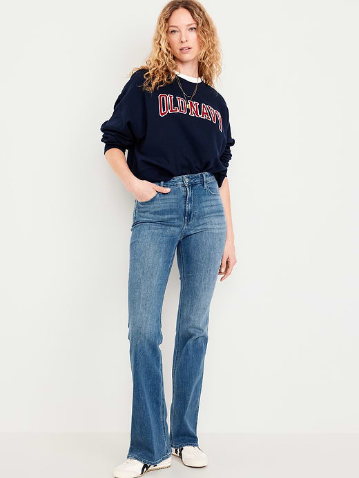 High-Waisted Wow Flare Jeans - Medium Wash