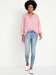Mid-Rise Rockstar Super-Skinny Jeans - Faded Light Wash