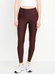 High-Waisted PowerSoft Full-Length Pocket Leggings - Boxwood