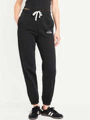 Extra High-Waisted Logo Sweatpants - Black Jack