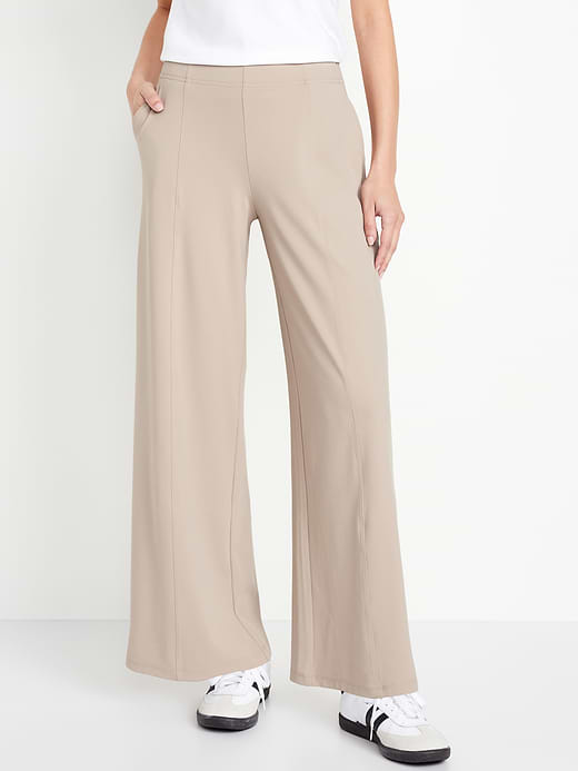 High-Waisted PowerSoft Trouser Pants - Wishbone