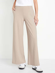 High-Waisted PowerSoft Trouser Pants - Wishbone