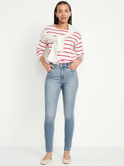 High-Waisted Wow Super-Skinny Jeans - Light Wash