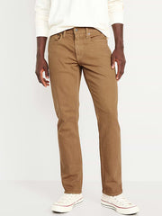 Straight Five-Pocket Built-In Flex Pants - Dark Khaki