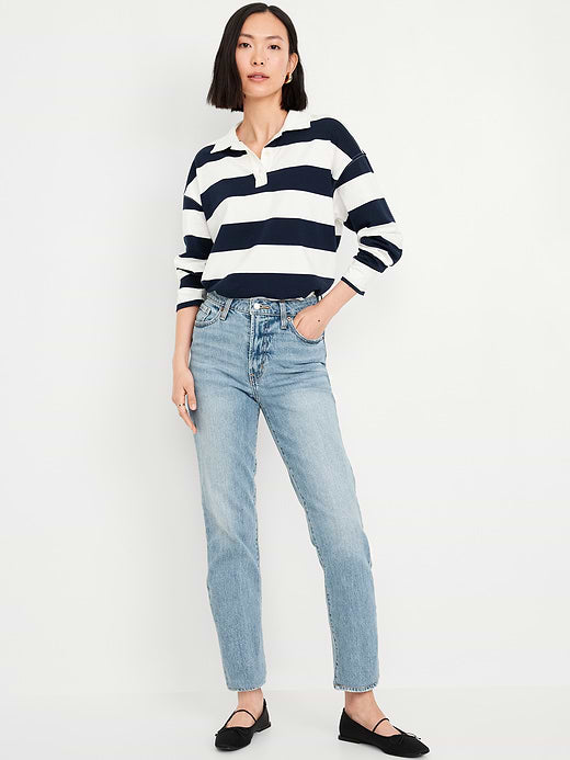 High-Waisted OG Straight Ankle Jeans - Light Wash