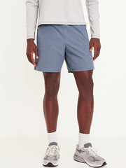 Lined Essential Woven Workout Shorts -- 7-inch inseam - Wintry Waters