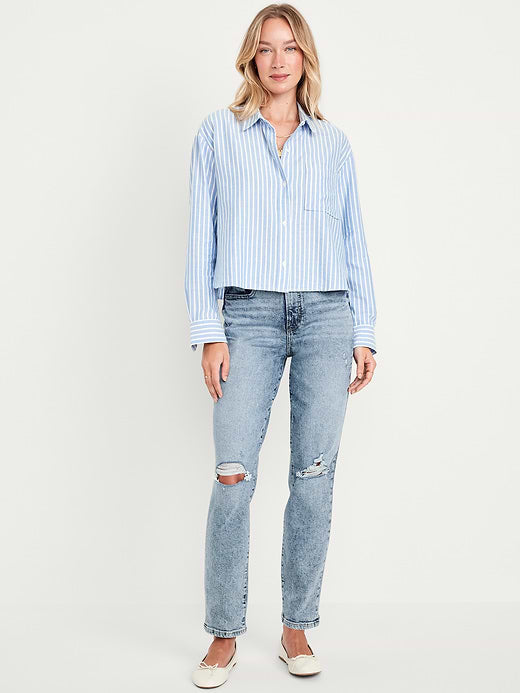 High-Waisted OG Straight Ankle Jeans - Cerys