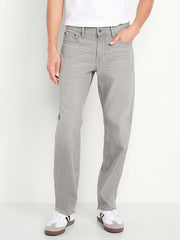 Loose Built-In Flex Jeans - Gray Wash