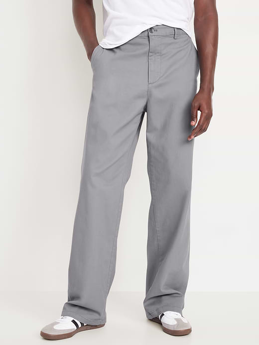 Baggy Built-In Flex Rotation Chino Pants - Gray