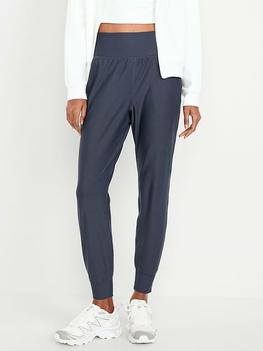 High-Waisted PowerSoft Pocket Joggers - Dusk Navy