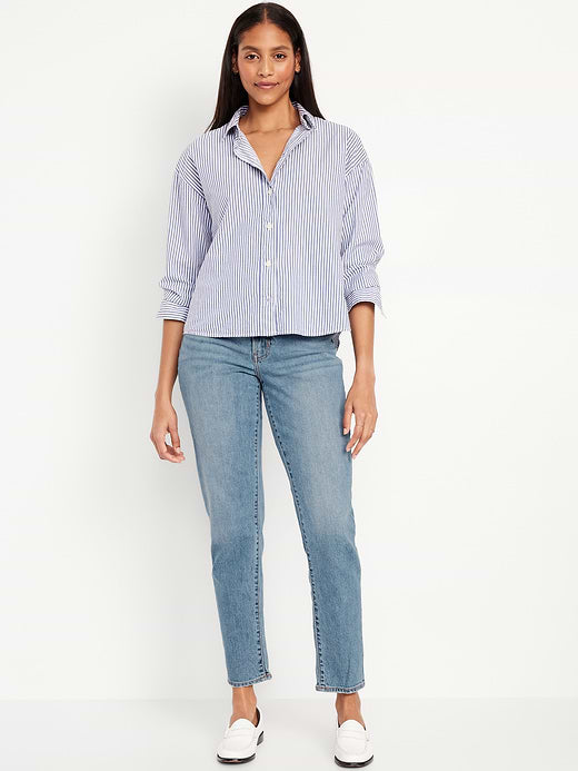 Curvy High-Waisted OG Straight Ankle Jeans - Faded Light Wash