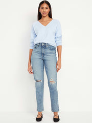 Curvy High-Waisted OG Straight Ankle Jeans - Cerys