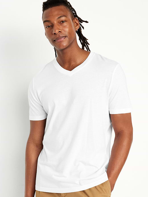 V-Neck T-Shirt - Calla Lily White