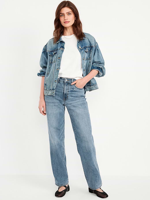 High-Waisted OG Loose Jeans - Medium Wash
