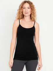 First-Layer Cami Tunic Tank Top - Black Jack