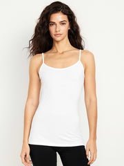 First-Layer Cami Tunic Tank Top - Calla Lily White