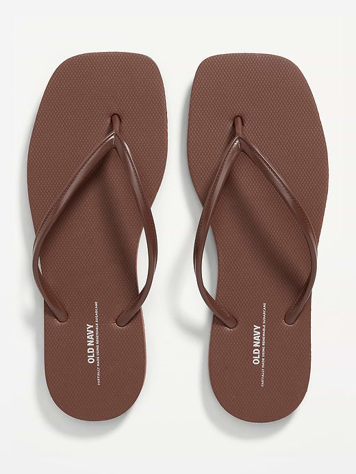 Square Toe Flip-Flop Sandals - Precious Earth