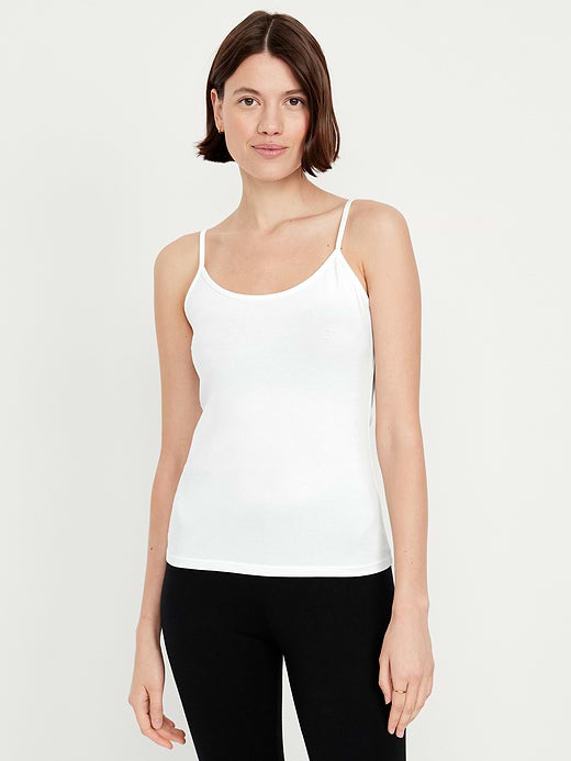 First-Layer Cami Tank Top - Calla Lily White