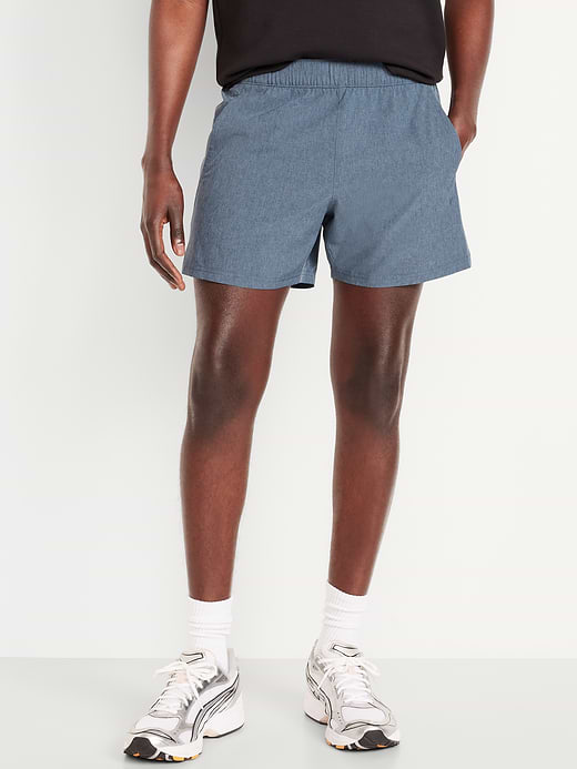 StretchTech Workout Shorts -- 5-inch inseam - Wintry Waters