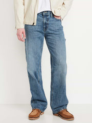 90s Baggy Carpenter Jeans - Faded Light Wash