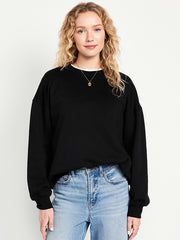 SoComfy Oversized Tunic Sweatshirt - Black Jack