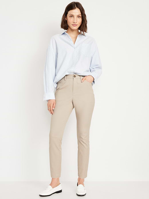 High-Waisted Uniform Skinny Pants - A Stone's Throw