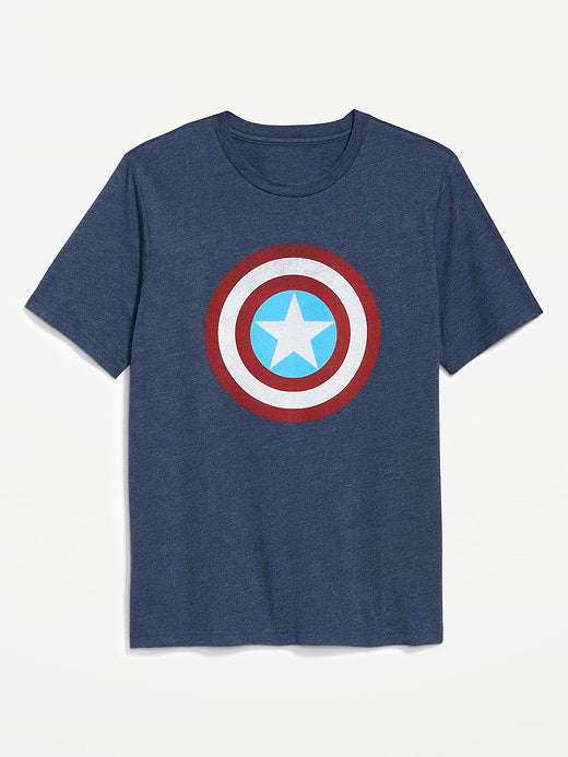 Marvel™ Captain America T-Shirt - Navy Heather