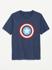 Marvel™ Captain America T-Shirt - Navy Heather