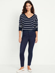 High-Waisted Pixie Skinny Ankle Pants - Dark Wash