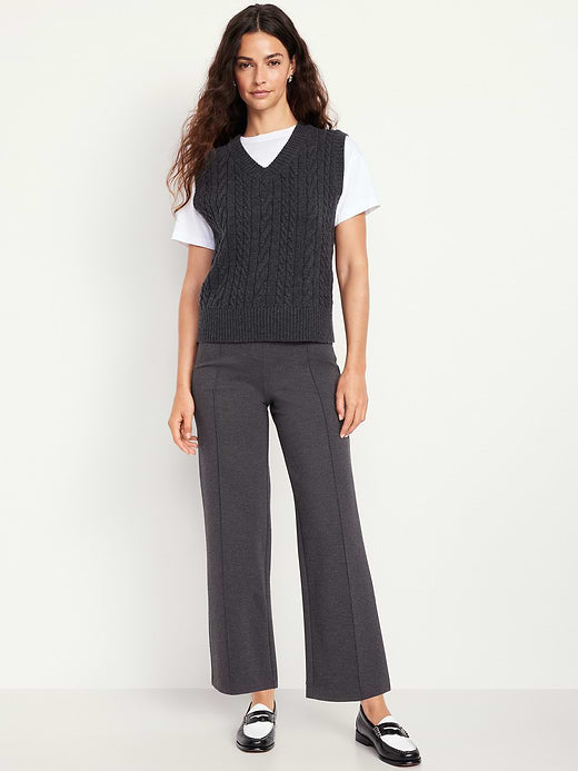 Extra High-Waisted Stevie Straight Pants - Original Gray
