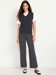 Extra High-Waisted Stevie Straight Pants - Original Gray