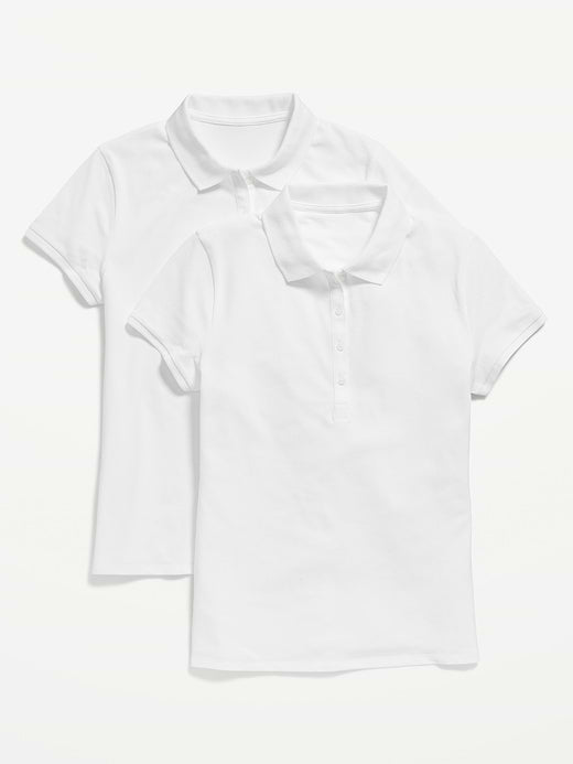Uniform Pique Polo 2-Pack - White Lilies