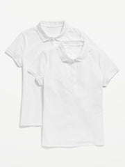 Uniform Pique Polo 2-Pack - White Lilies