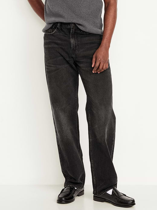 90's Loose Jeans - Black Wash